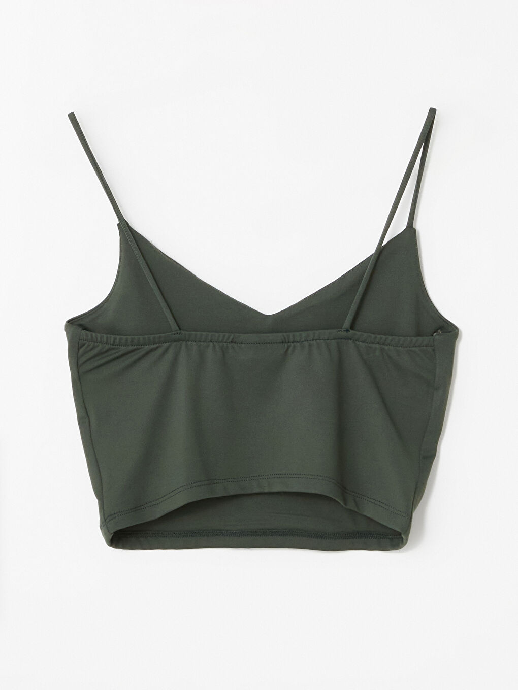 V-Neck Straight Strap Women's Crop -S4MB70Z8-YAL