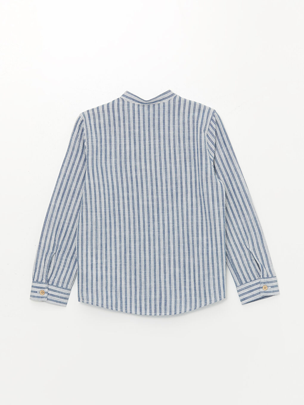 LCW Kids Grandad Collar Striped Boys' Shirt -S4MB95Z4-LGS