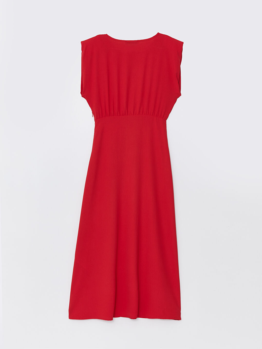 Kırmızı Bisiklet Yaka Elbise-6