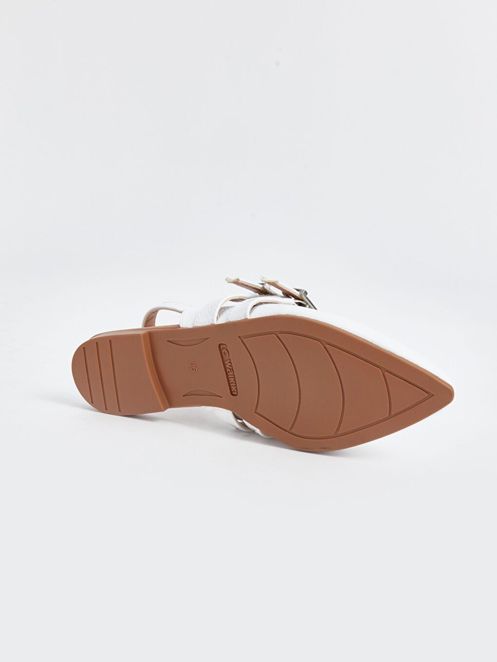 Leather Look Women's Pointed Toe Ballerinas -S4MC78Z8-FFB