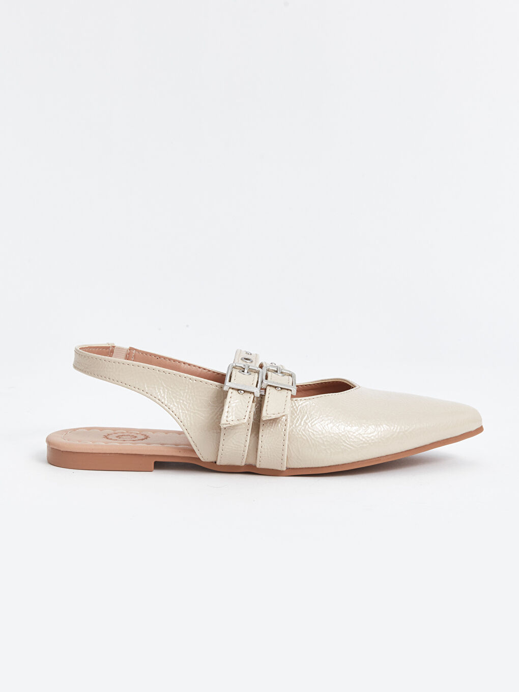 Leather Look Women's Pointed Toe Ballerinas -S4MC78Z8-S41