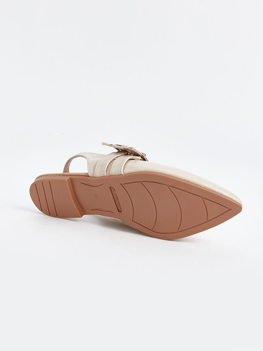 Leather Look Women's Pointed Toe Ballerinas -S4MC78Z8-S41