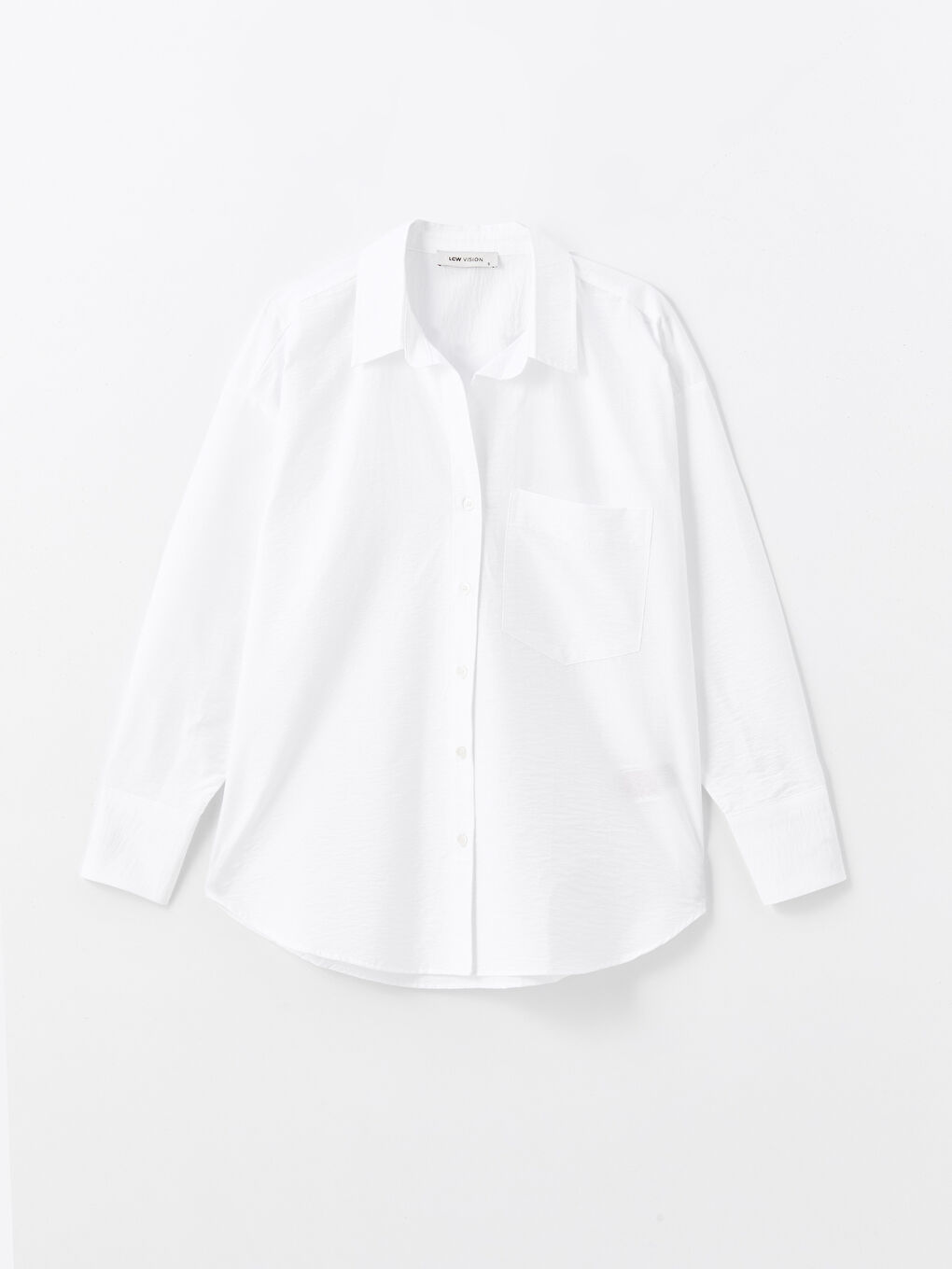 Plain Long Sleeve Oversize Women's Shirt -S4MC90Z8-Q6K
