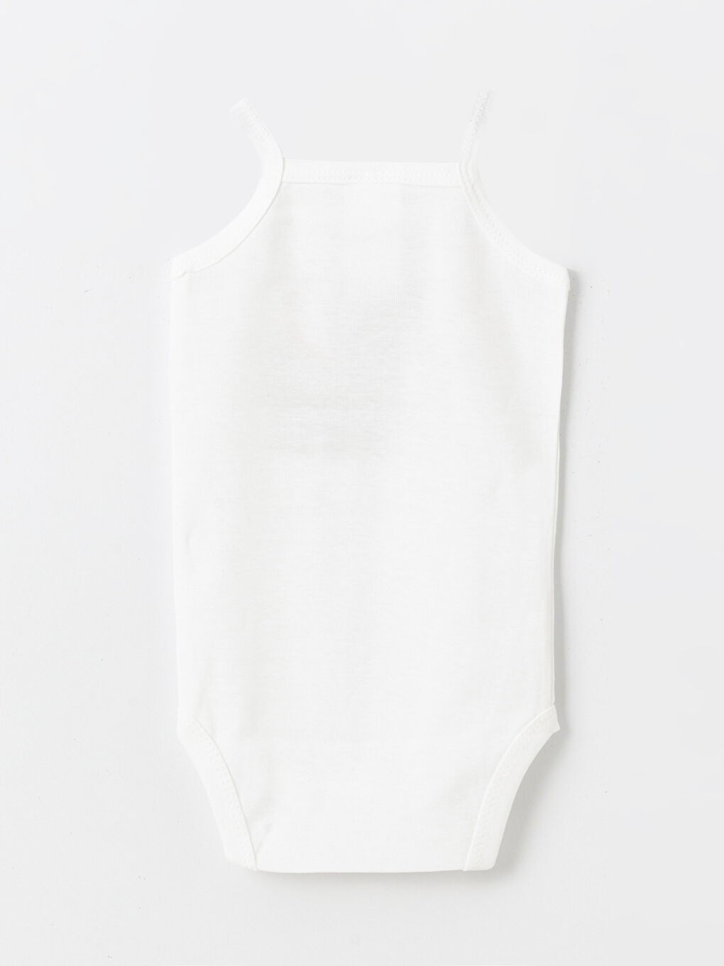 Ekru Bisiklet Yaka Kız Bebek Çıtçıtlı Bodysuit 2'li-4