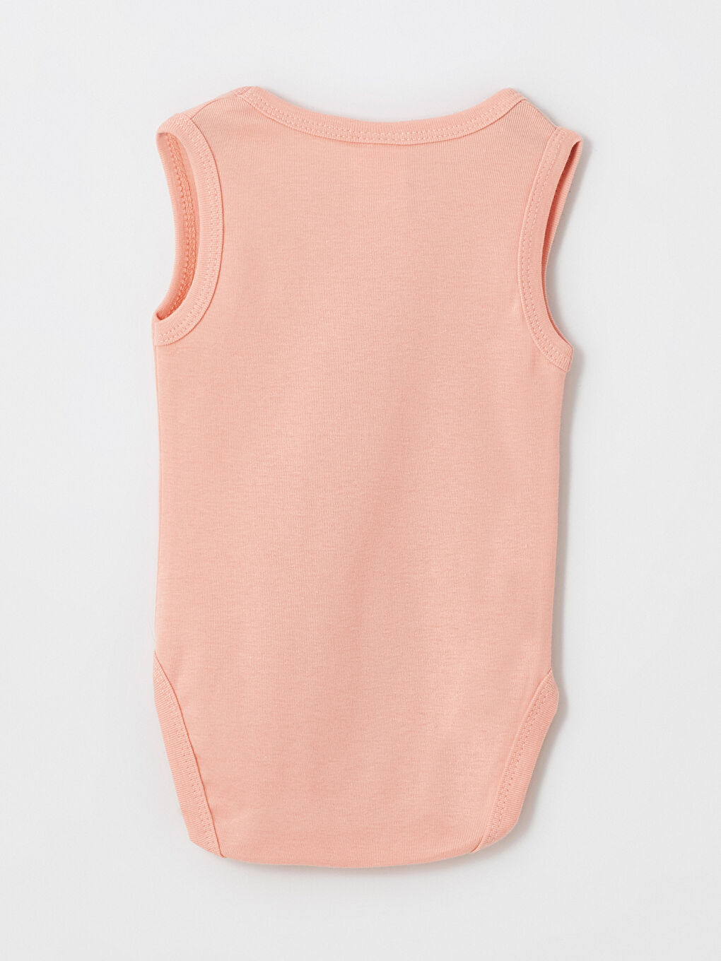 Turuncu Bisiklet Yaka Kız Bebek Çıtçıtlı Bodysuit 2'li-2