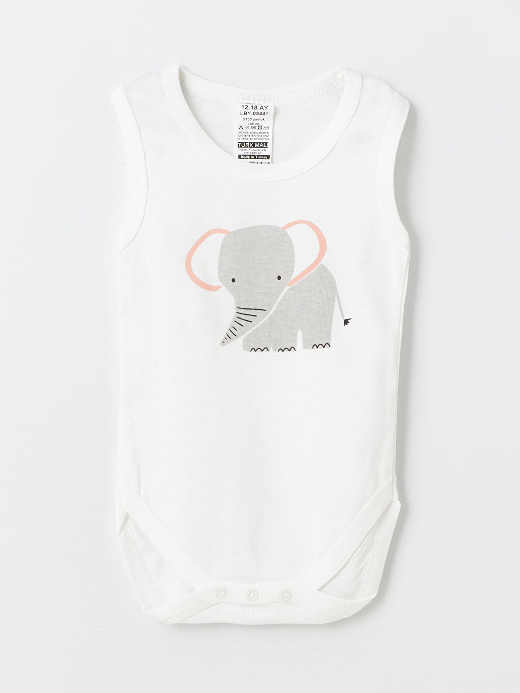 Turuncu Bisiklet Yaka Kız Bebek Çıtçıtlı Bodysuit 2'li-3