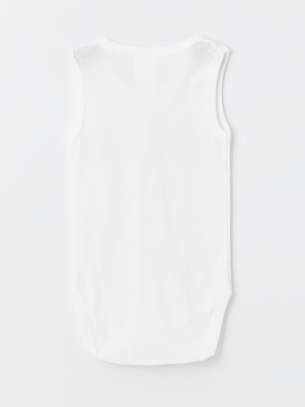 Ekru Bisiklet Yaka Erkek Bebek Çıtçıtlı Body 2'li-3