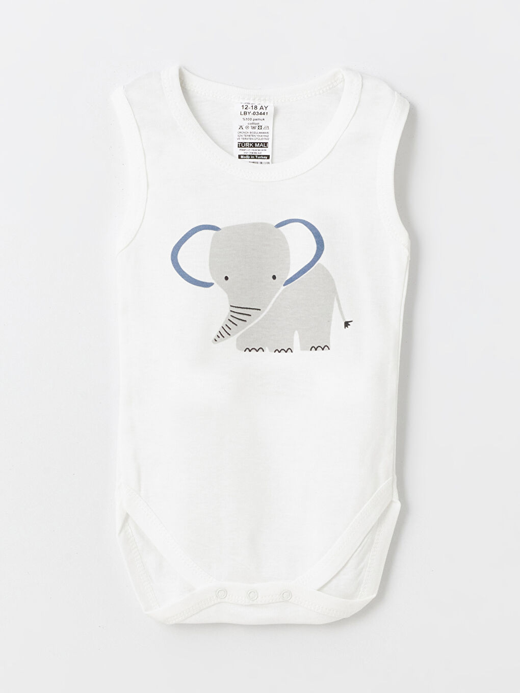 İndigo Bisiklet Yaka Erkek Bebek Çıtçıtlı Body 2'li-3