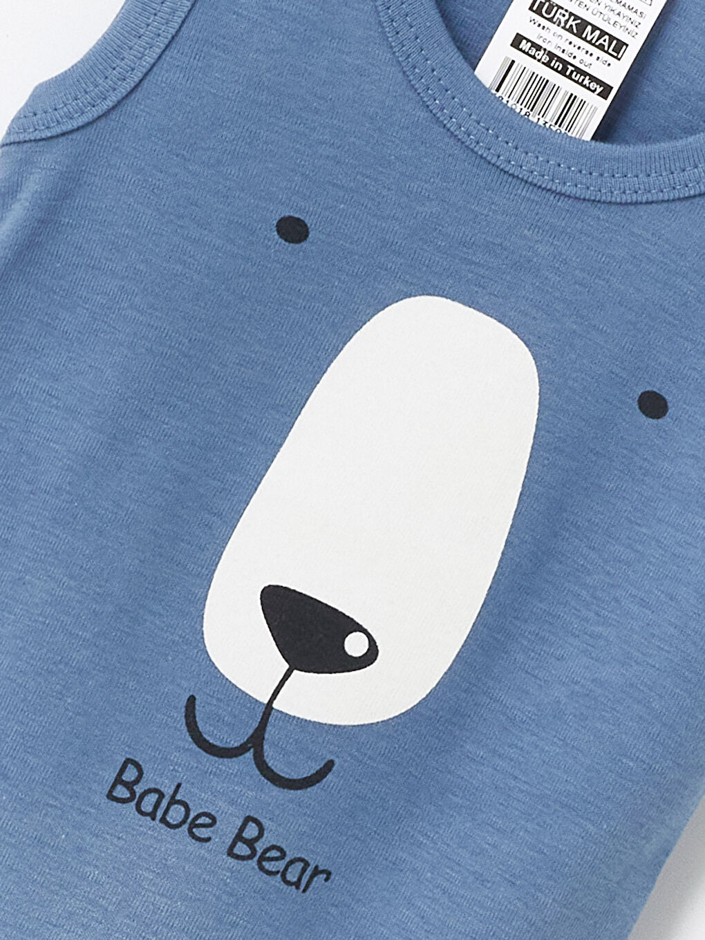 İndigo Bisiklet Yaka Erkek Bebek Çıtçıtlı Body 2'li-5