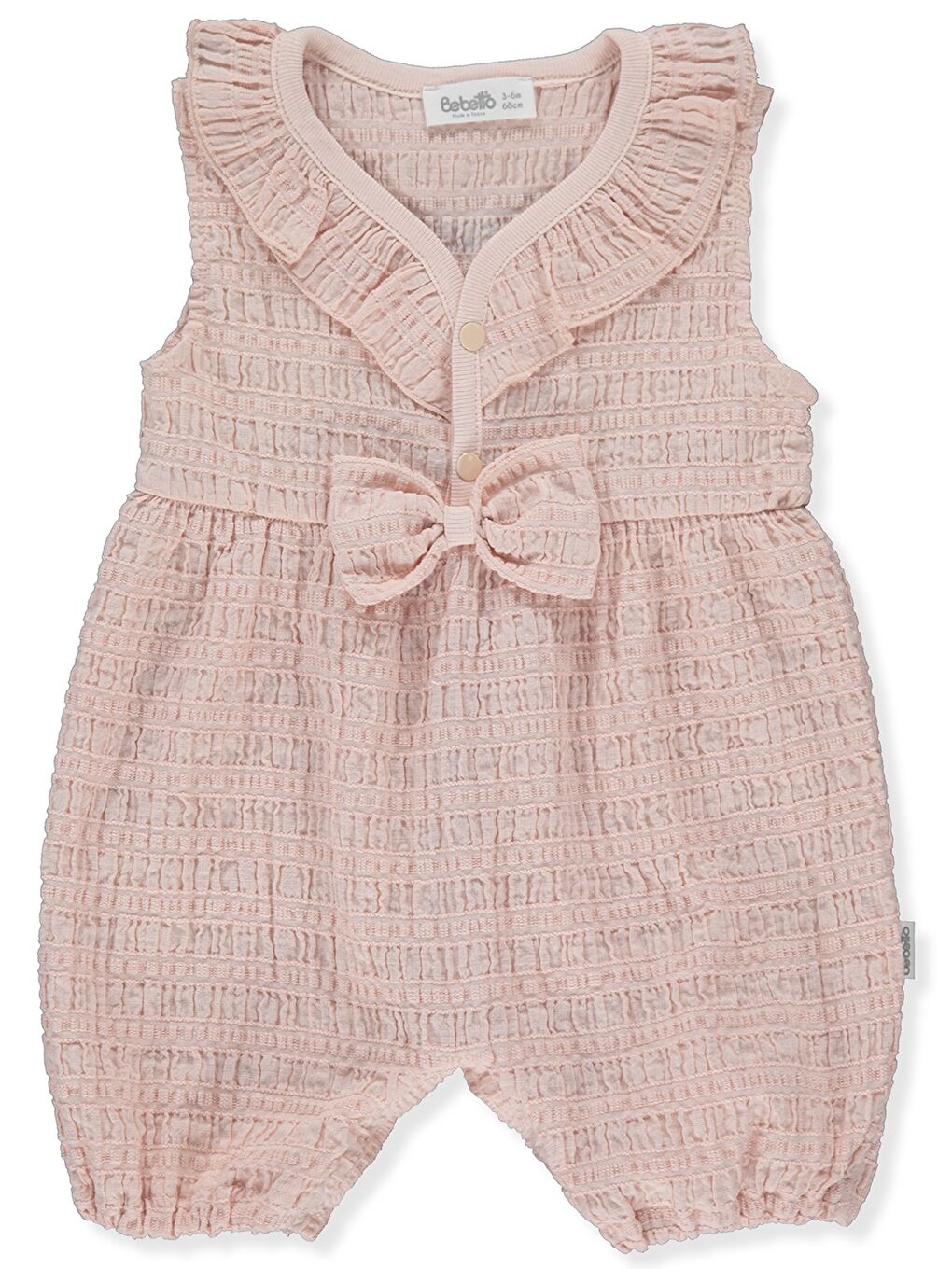 Turuncu V Yaka Kız Bebek Tulum