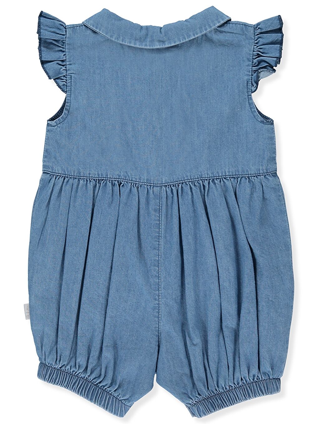 Mavi Bebe Yaka Kız Bebek Jean Tulum-1