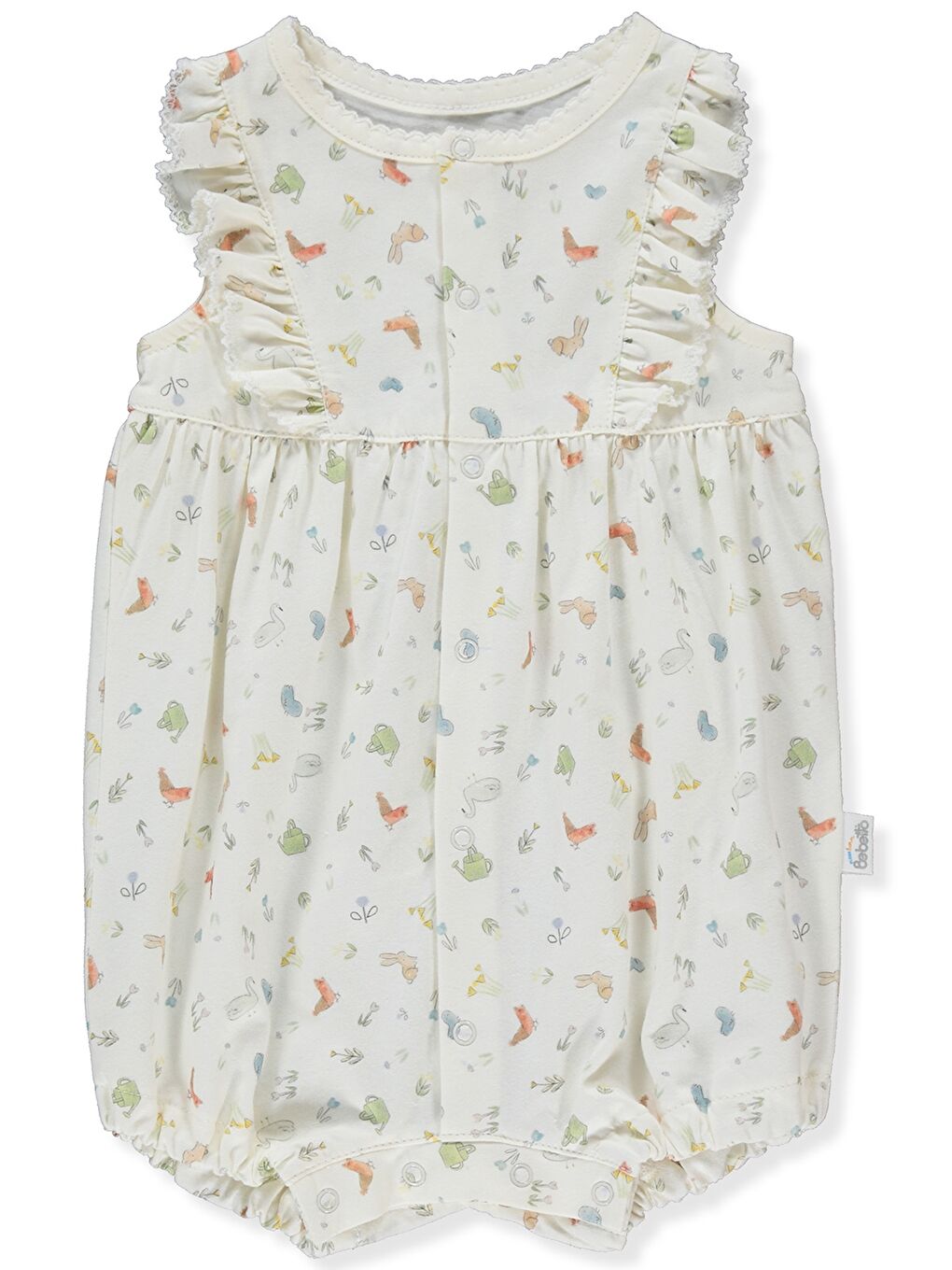 Crew Neck Baby Girl Rompers