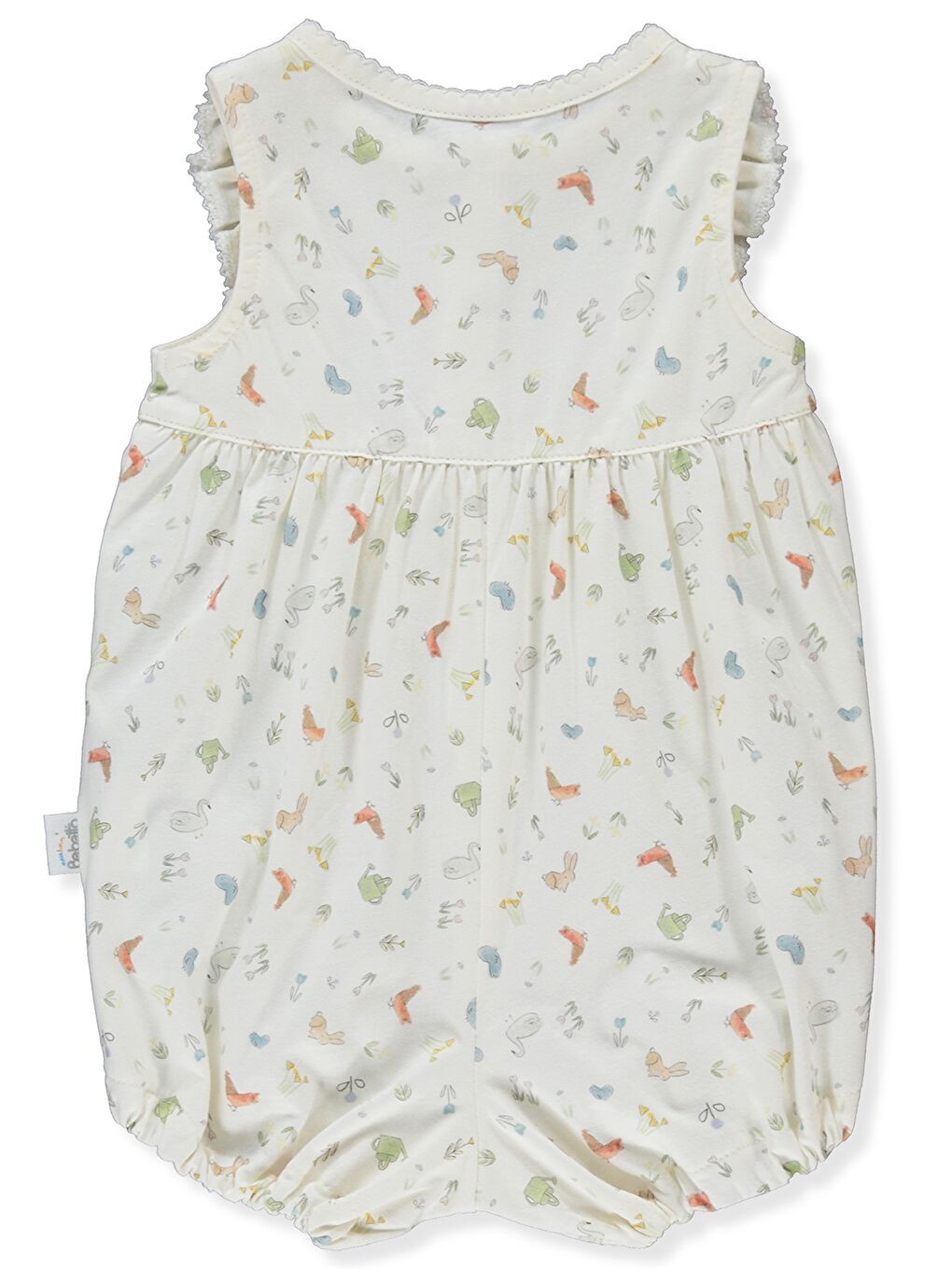 Crew Neck Baby Girl Rompers-1