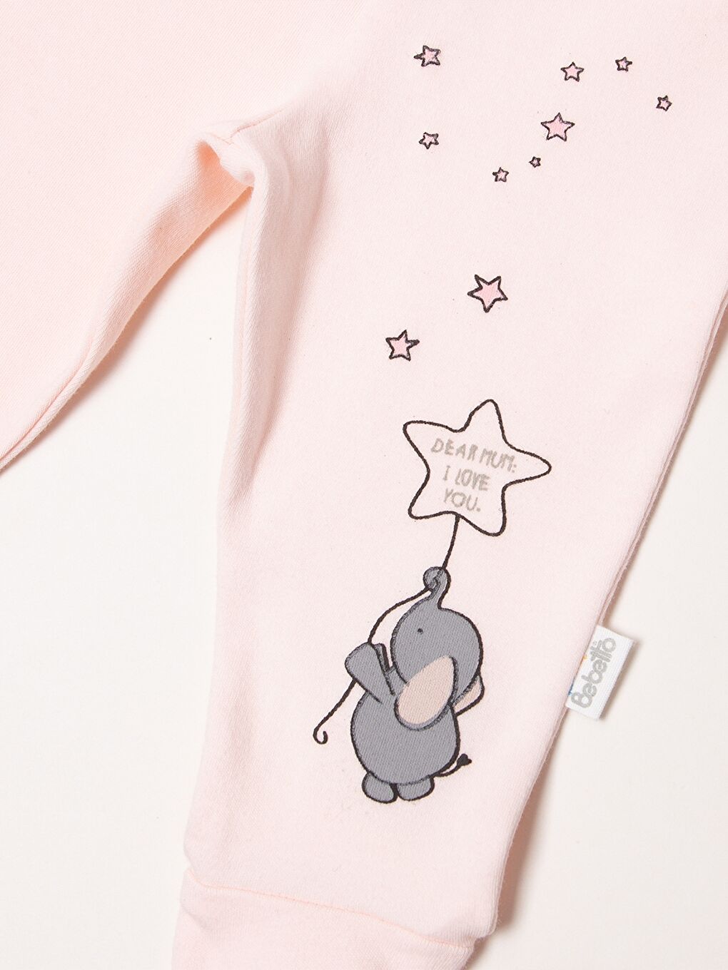 Bebetto Pembe Beli Lastikli Baskılı Unisex Pijama Altı - 2