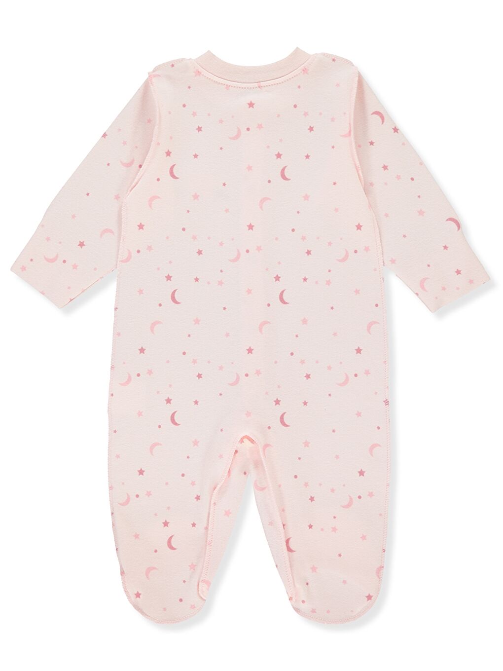 Pembe Bisiklet Yaka Kız Bebek Tulum-1