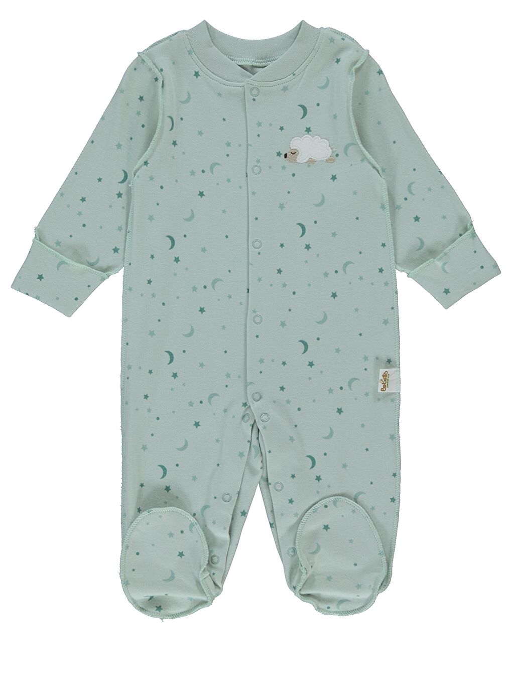 Yeşil Bisiklet Yaka Kız Bebek Tulum