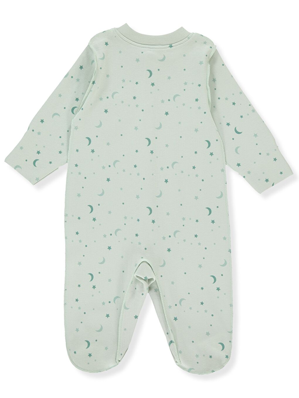 Yeşil Bisiklet Yaka Kız Bebek Tulum-1