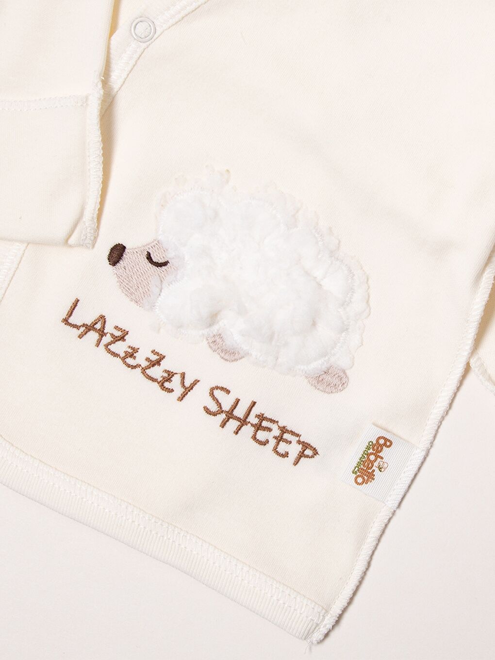 Bej V Yaka Kız Bebek Takım-1