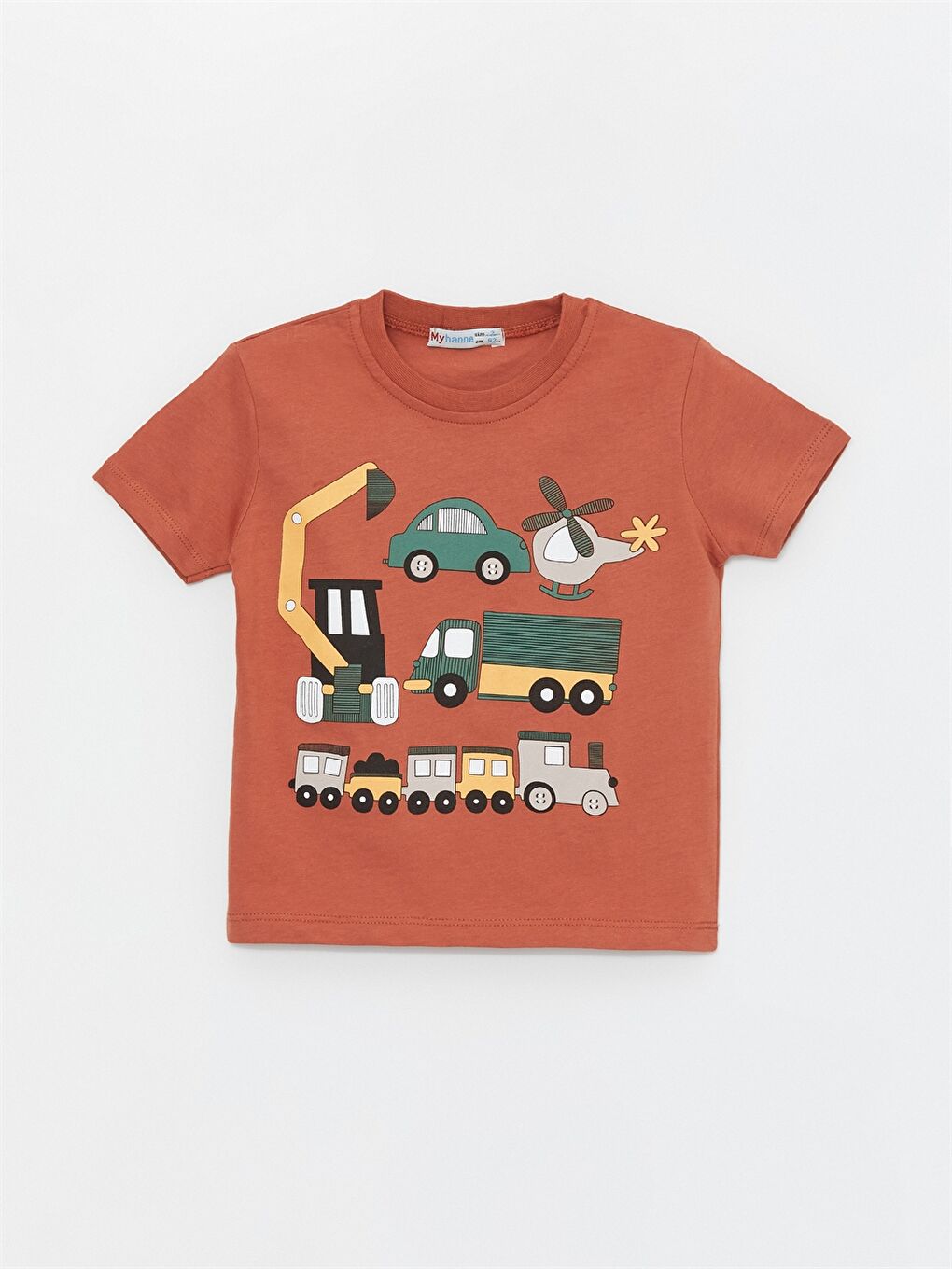 Kahverengi Bisiklet Yaka Erkek Bebek Takım-2