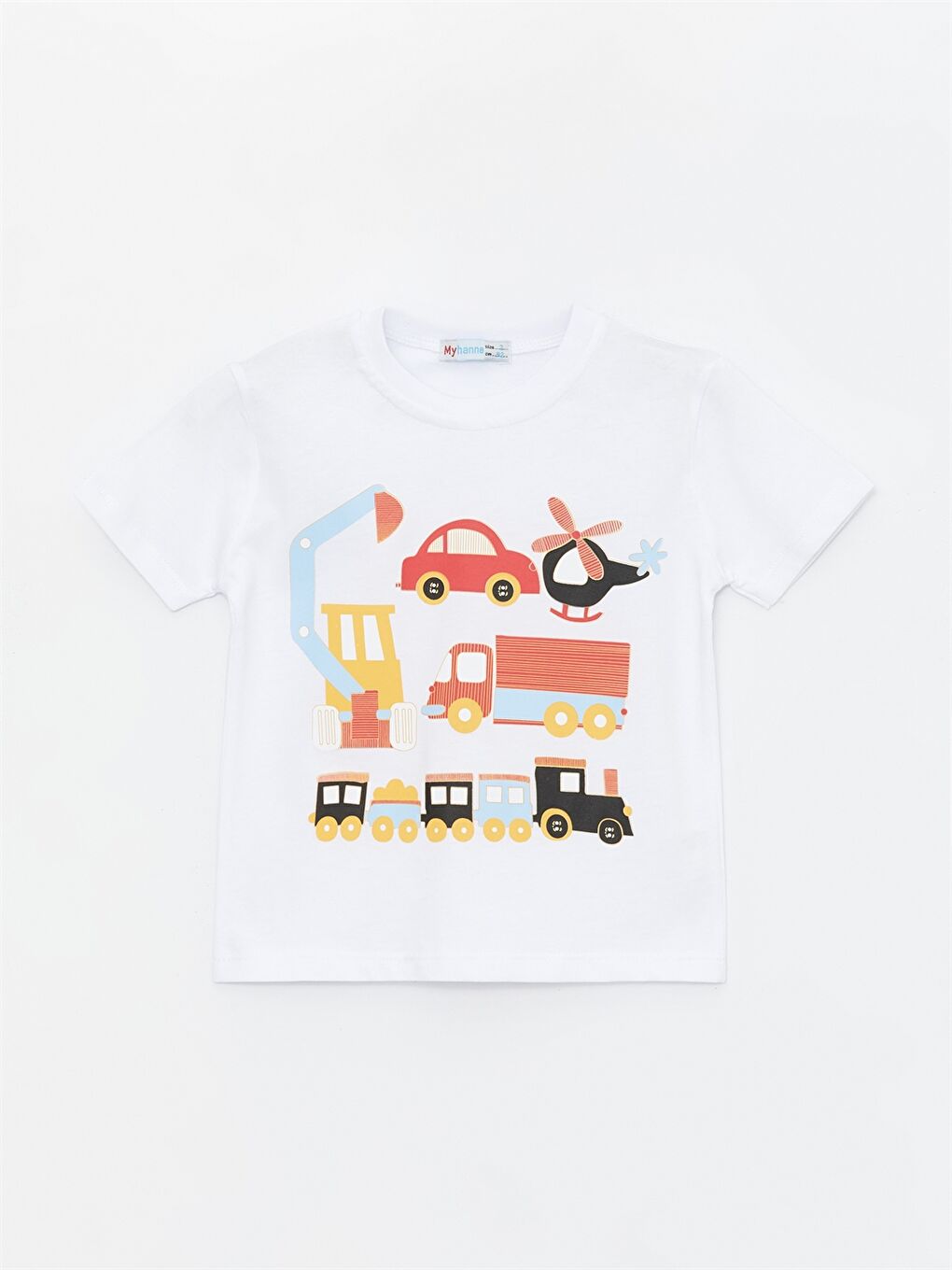 Beyaz Bisiklet Yaka Erkek Bebek Takım-2