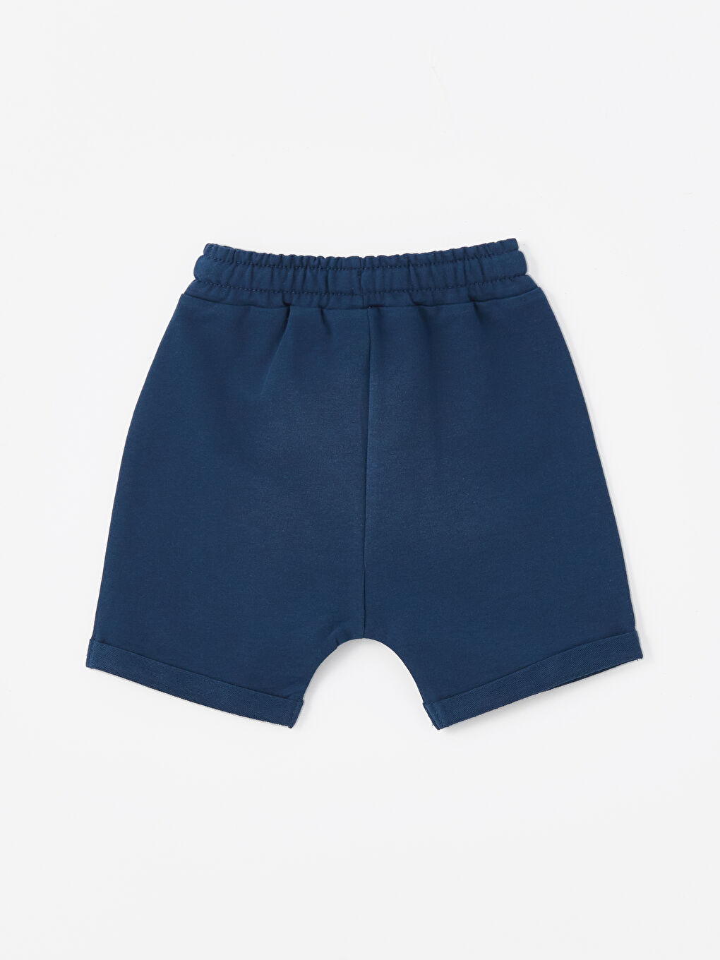 Petrol Beli Lastikli Basic Erkek Bebek Şort-1