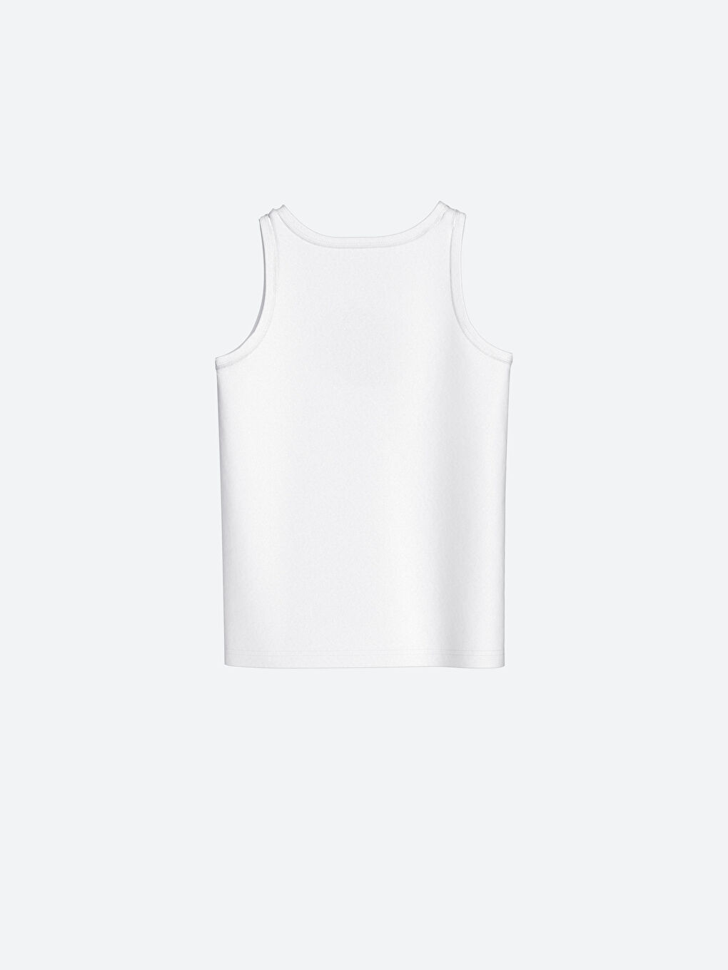 Beyaz Bisiklet Yaka Basic Erkek Çocuk Atlet 2'li-2