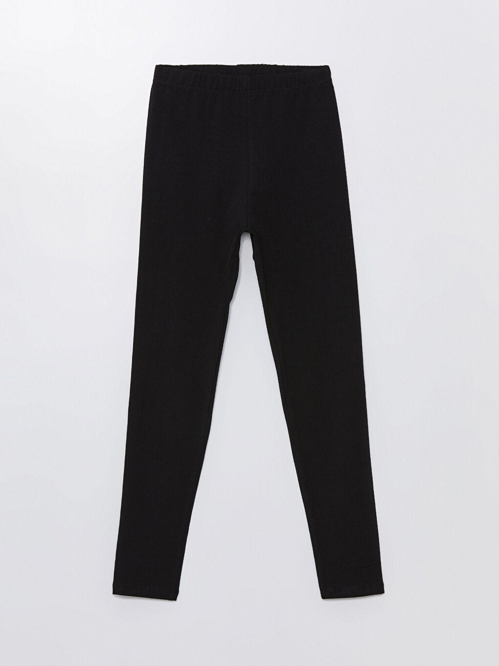 Siyah Beli Lastikli Kız Çocuk Tayt