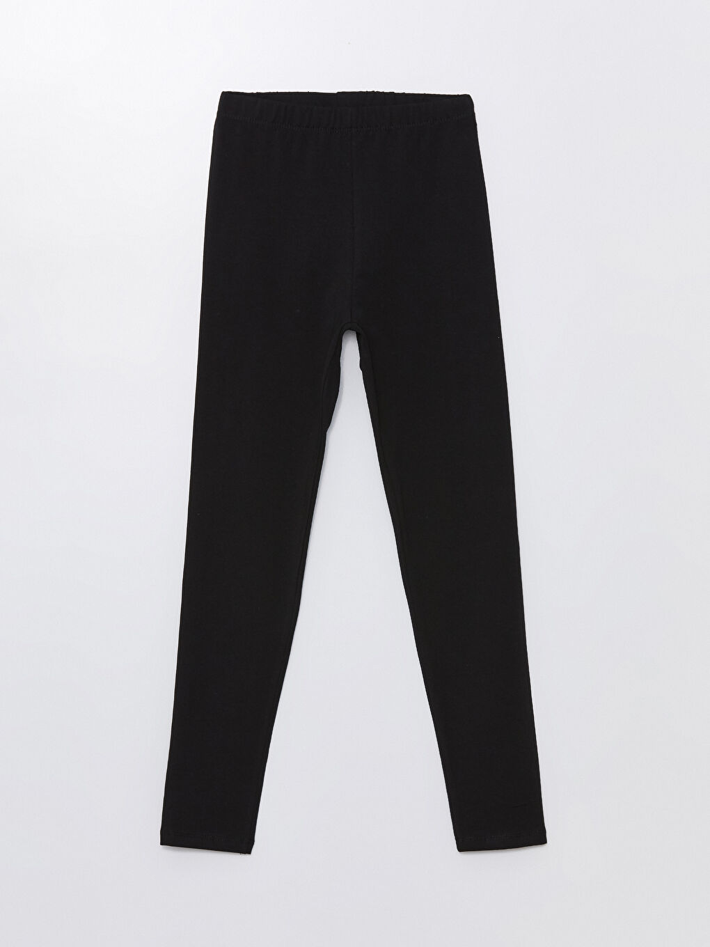 Siyah Beli Lastikli Kız Çocuk Tayt-1