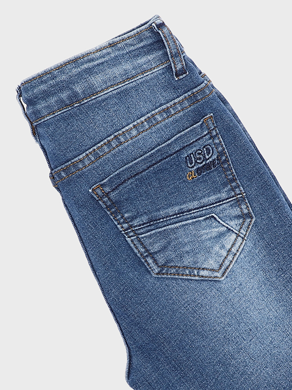 جينز للأولاد بخصر مرن قابل للتعديل-2