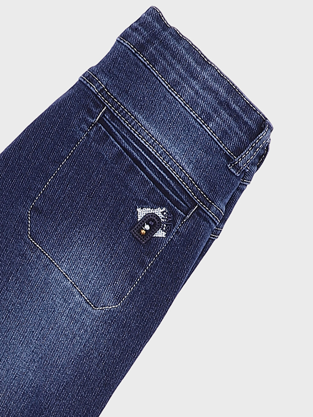 Adjustable Elastic Waist Boys' Jeans-2