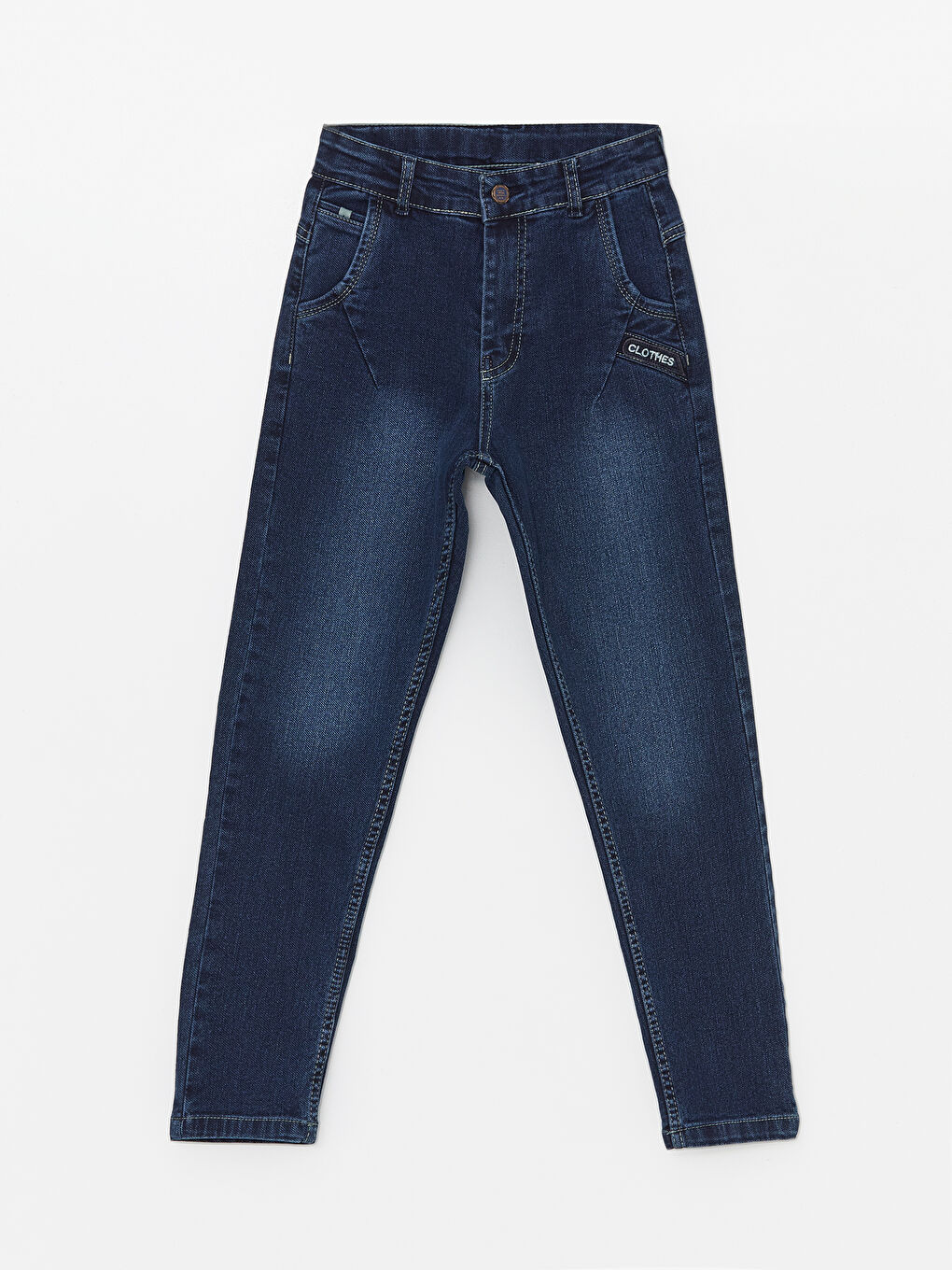 Adjustable Elastic Waist Boys' Jeans