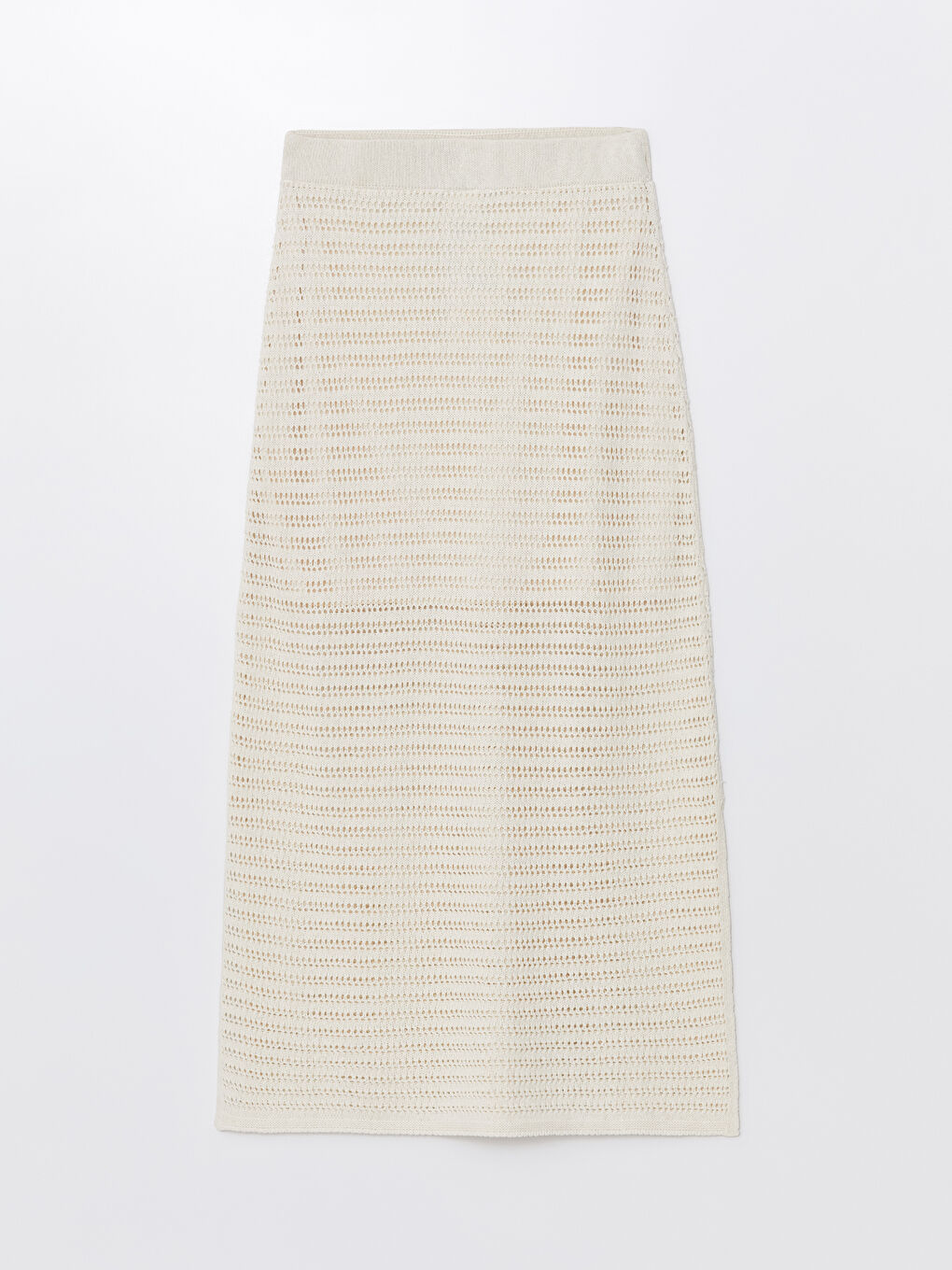 Elasticated Waist Hole-Knitted Women's Knitwear Skirt -S4MG12Z8-R9J