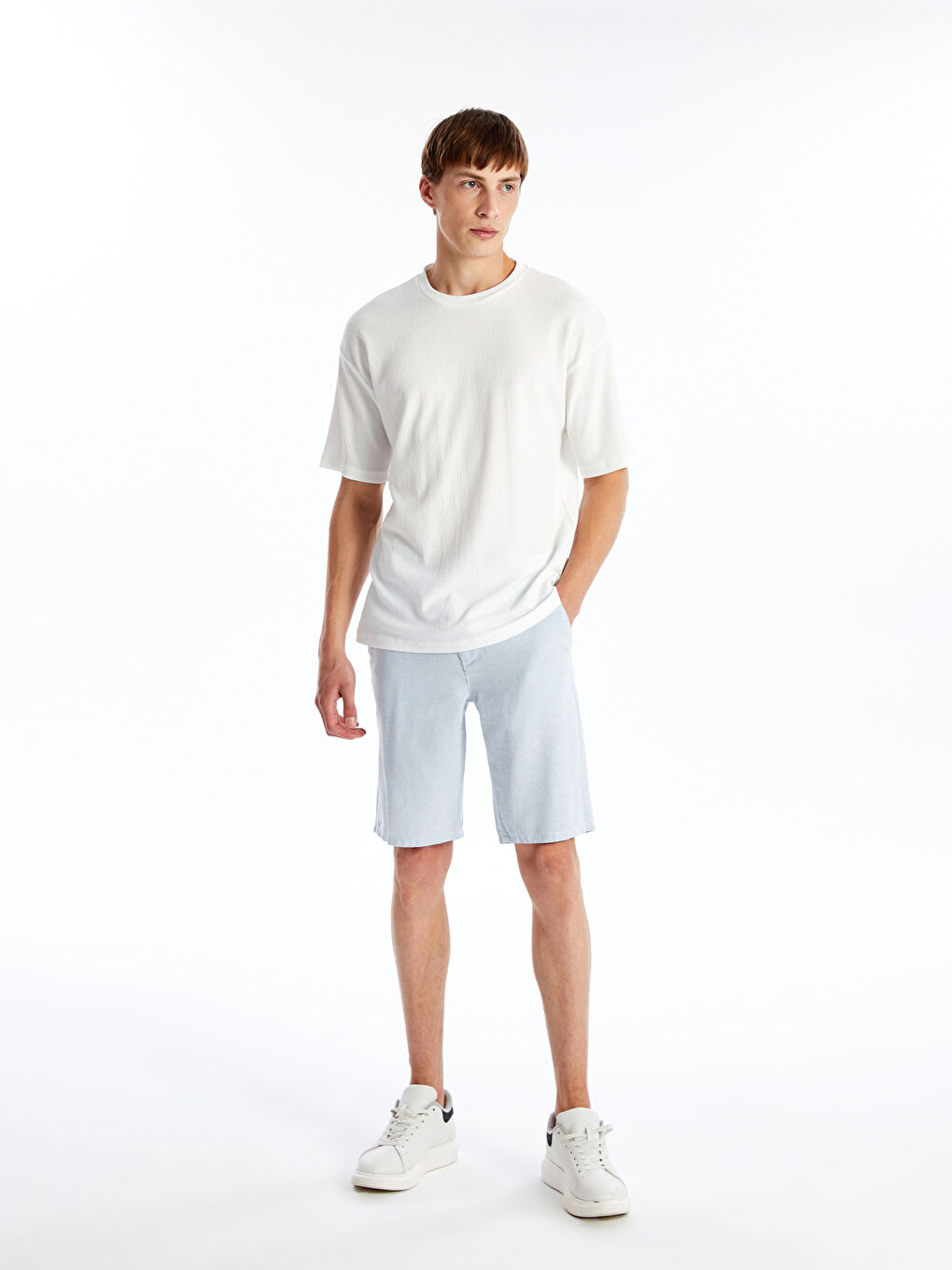 Standard Linen Blended Men's Shorts -S4MG22Z8-G6T
