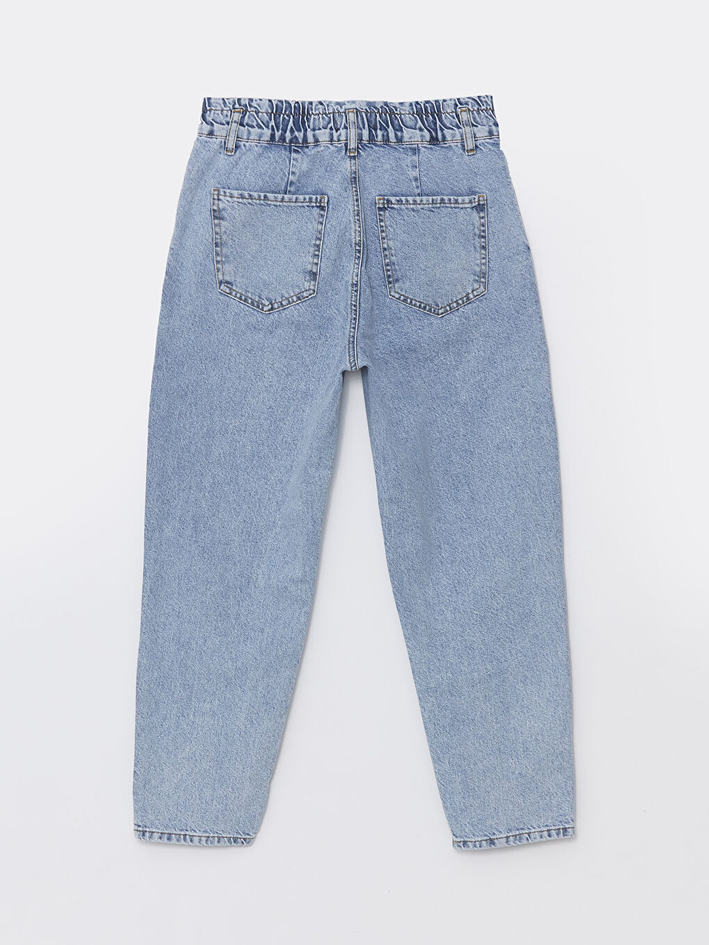 جينز نساء بقصة فضفاضة وخصر مطاطي-6