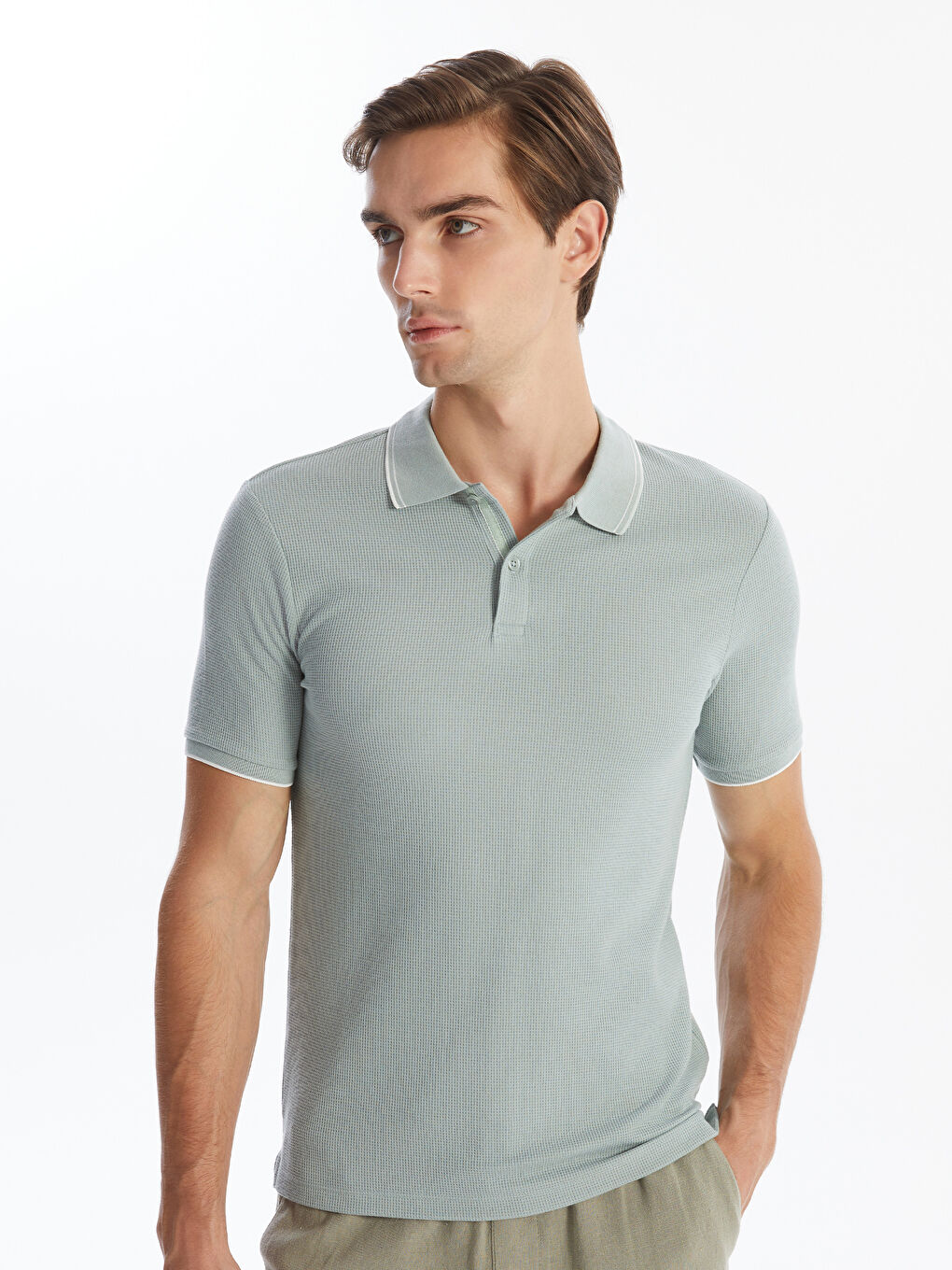 LCW Vision Polo Neck Short Sleeve Men's T-Shirt -S4MG53Z8-F0S