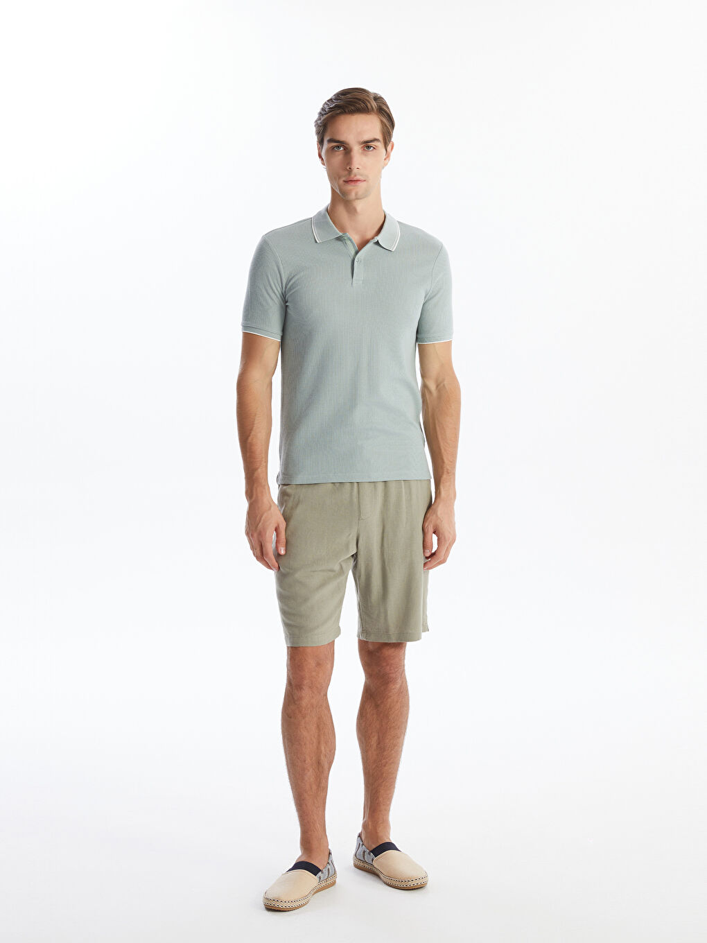 LCW Vision Polo Neck Short Sleeve Men's T-Shirt -S4MG53Z8-F0S