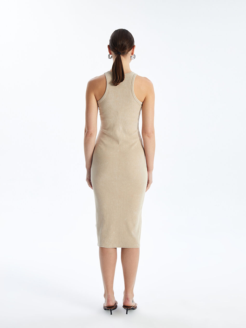 Women's Crew Neck Straight Bodycon Dress -S4MG60Z8-FFG