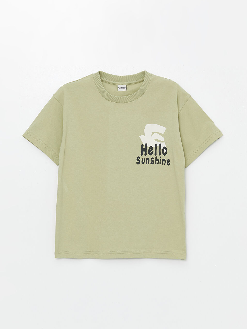 Comfortable Fit Crew Neck Short Sleeve Boy T-Shirt -S4MH77Z4-YLL