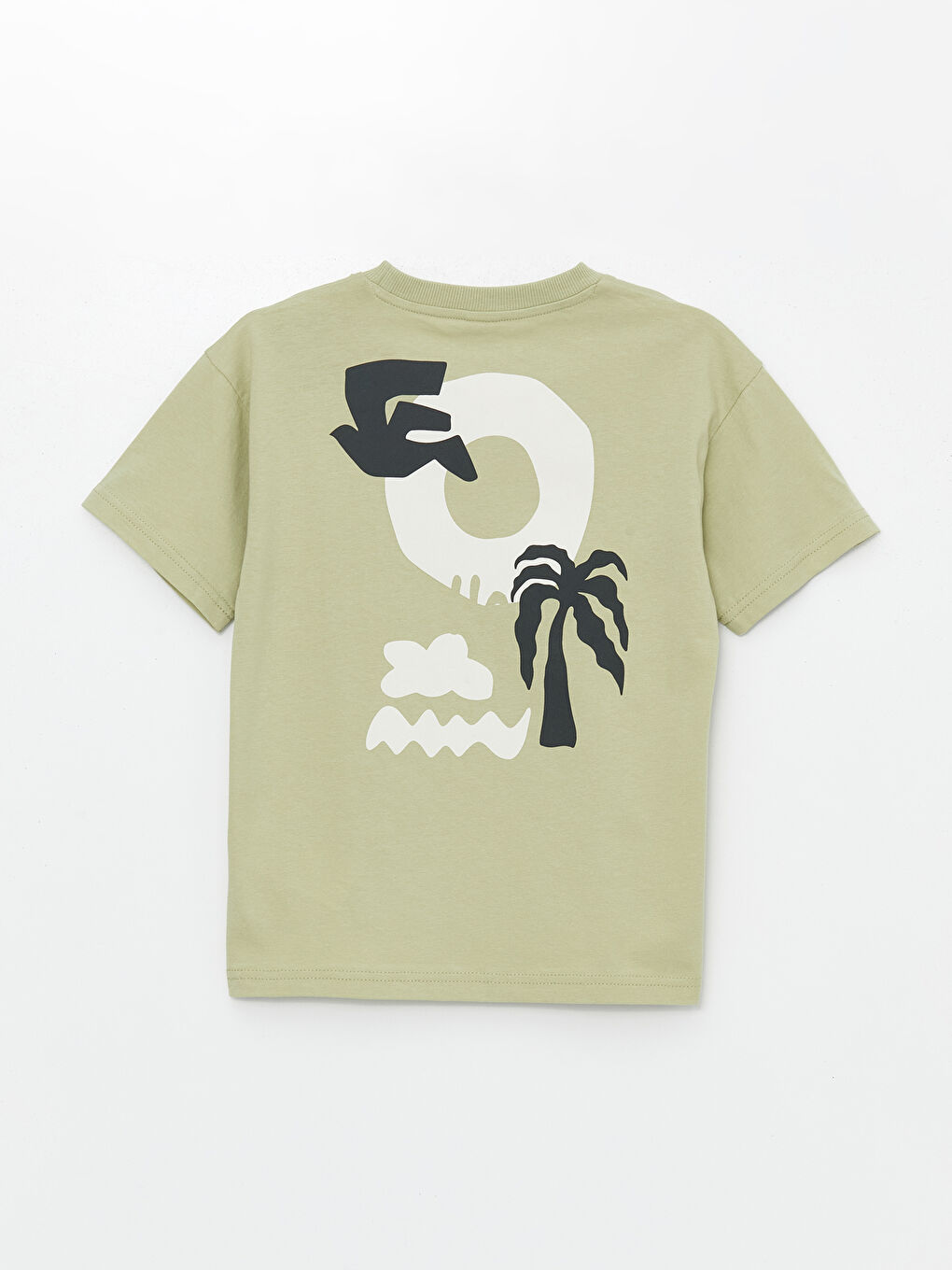 Comfortable Fit Crew Neck Short Sleeve Boy T-Shirt -S4MH77Z4-YLL