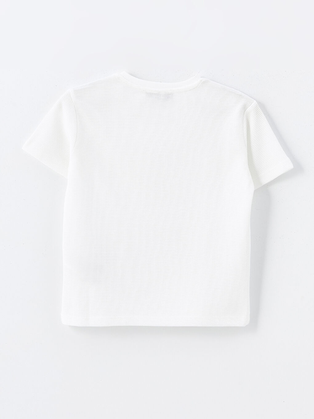 Crew Neck Textured Boy'S T-Shirt -S4MI52Z4-R9J