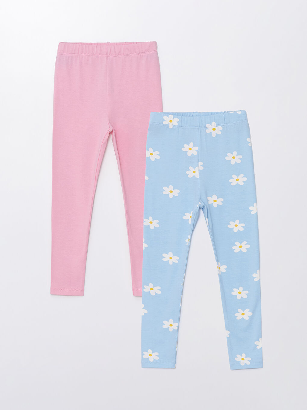 Elasticated Waist Floral Baby Girls' Leggings 2 Pack -S4MI99Z1-LQQ