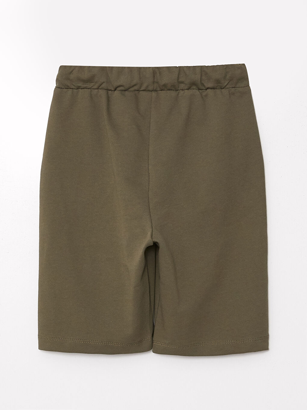 Haki Beli Lastikli Baskılı Erkek Çocuk Şort-1