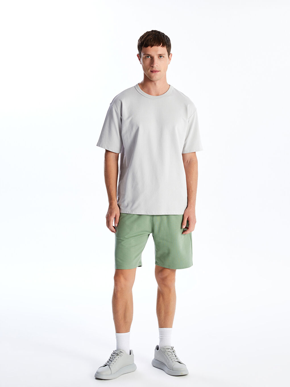 Yeşil Standart Kalıp Erkek Şort-1