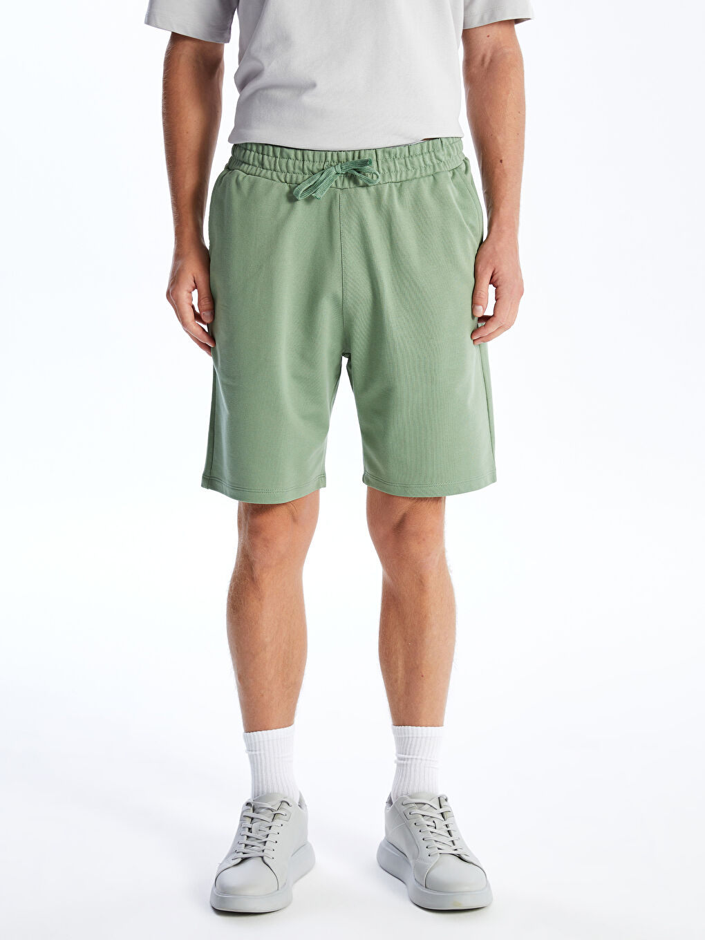 Yeşil Standart Kalıp Erkek Şort-3