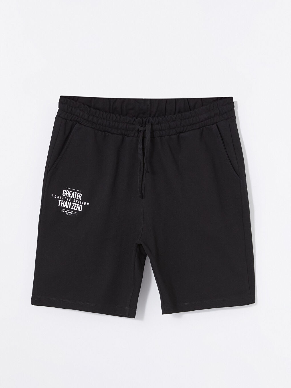 Siyah Standart Kalıp Erkek Şort-5