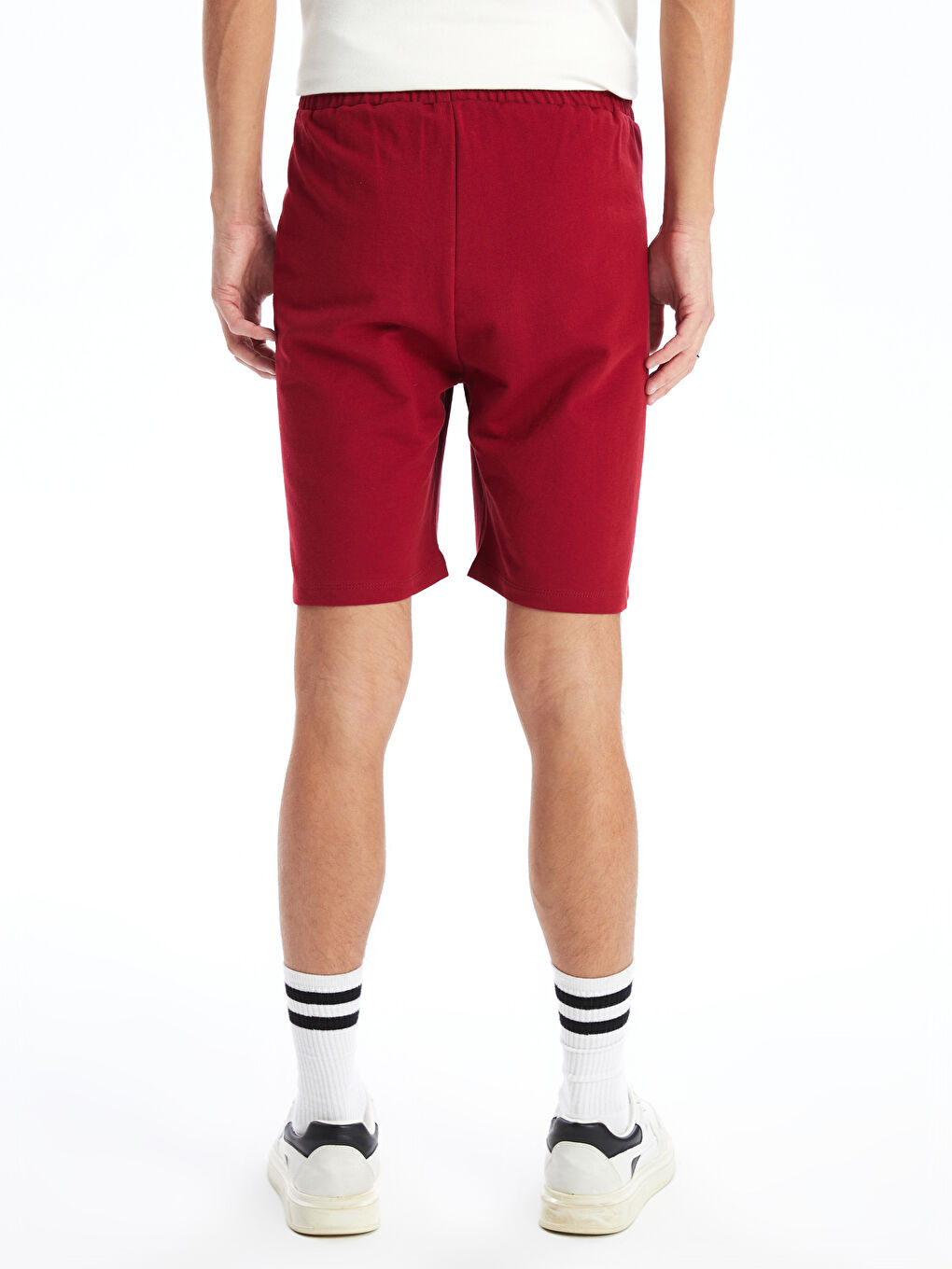Kırmızı Standart Kalıp Erkek Şort-4