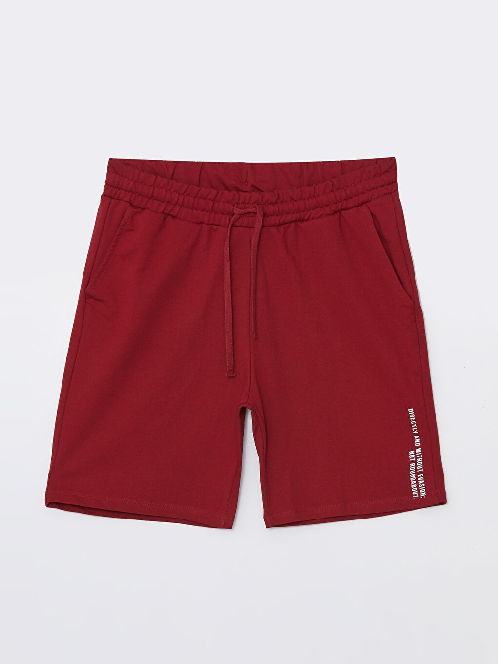 Kırmızı Standart Kalıp Erkek Şort-5