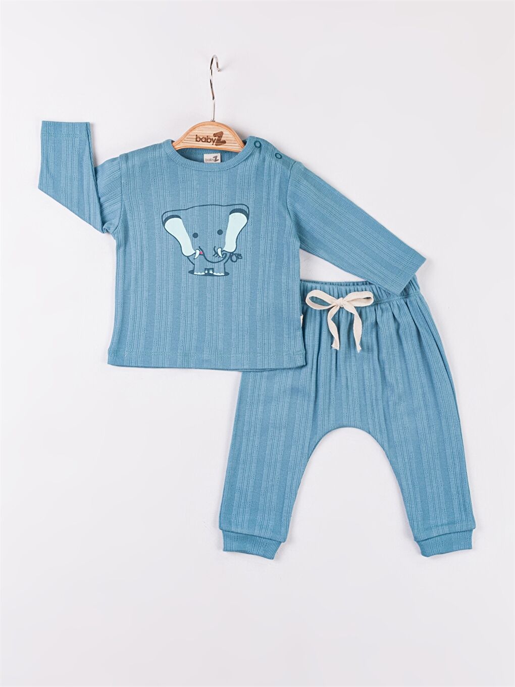 İndigo Bisiklet Yaka Erkek Bebek Takım