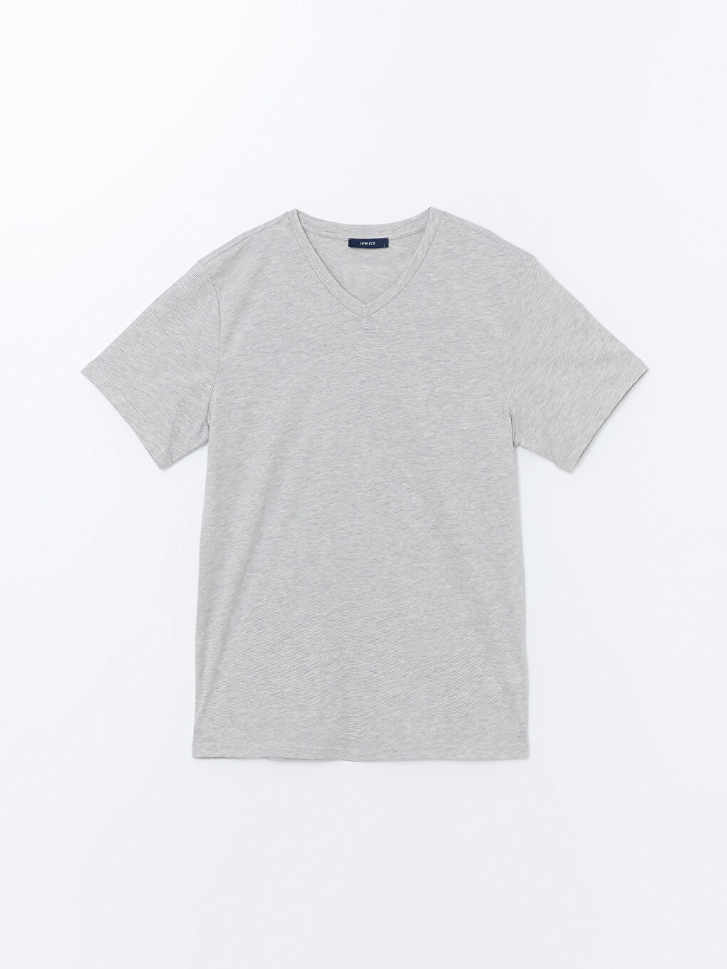 V Neck Short Sleeve Combed Cotton Men's T-shirt -S4MJ34Z8-LJX