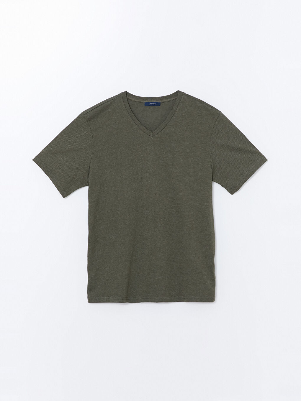 قميص جيرسي عنق V كم قصير رجال-4